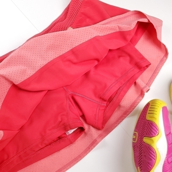 New NIKE Peach Coral Pink Golf Tennis Skirt Size 14 - Picture 12 of 13